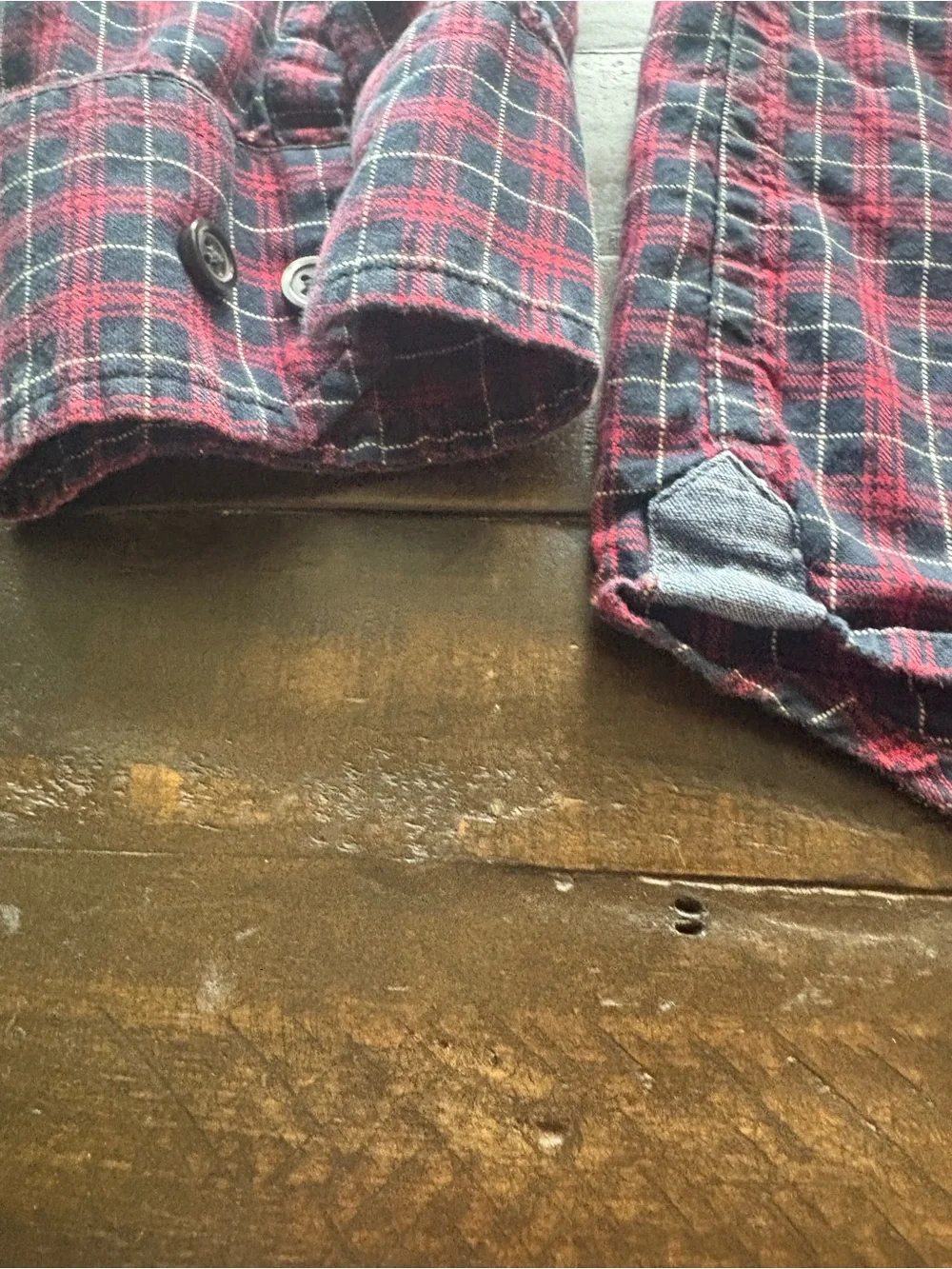 Banana Republic Organic Cotton Oxford Untucked Fit Plaid Shirt Men’s XL